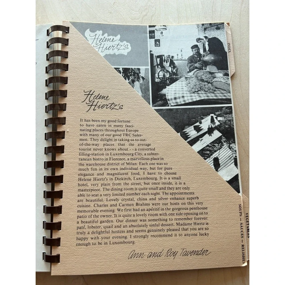 Vintage Texas Refinery Cook Book Spiral PB 1970s Fort Worth TRC Index Tabs